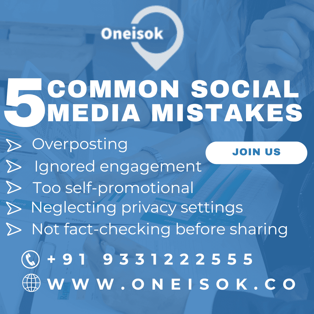 5 COMMON SOCIAL MEDIA MISTAKES